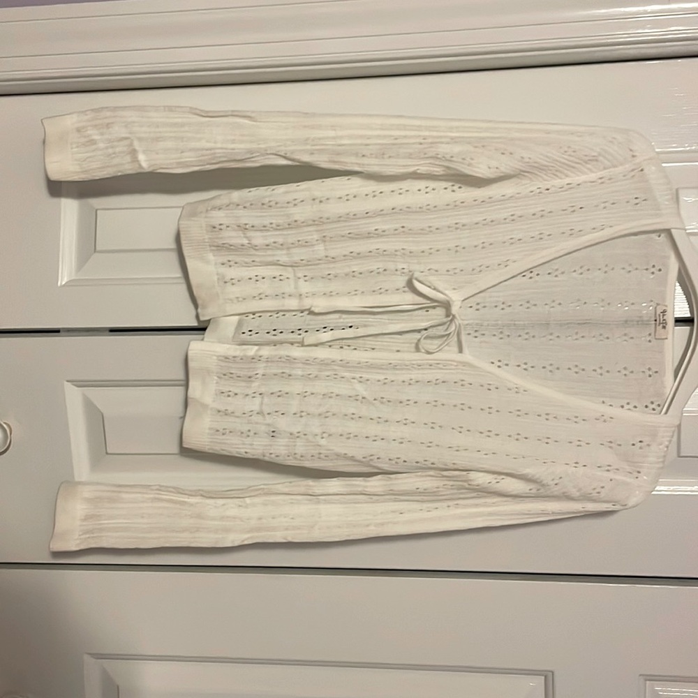 John Galt Girls Small White Sweater